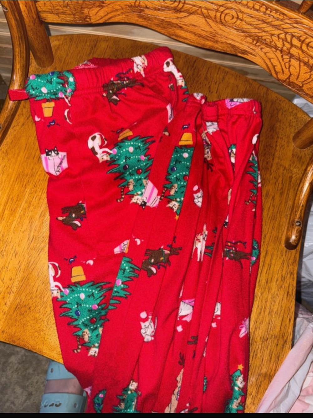 Women Red Holiday Pajama Pants